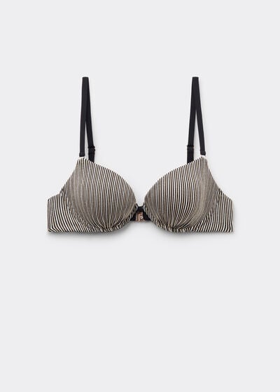 Push-up-Bikinioberteil Golden Stripes