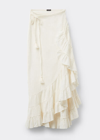 Long Ruffled Skirt