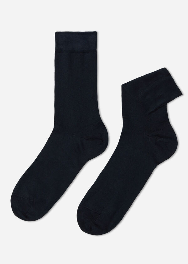 Kurze Herrensocken aus Winterbaumwolle