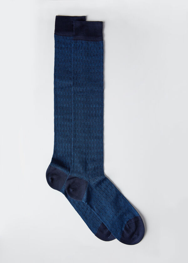 Men’s Geometric Design Long Socks
