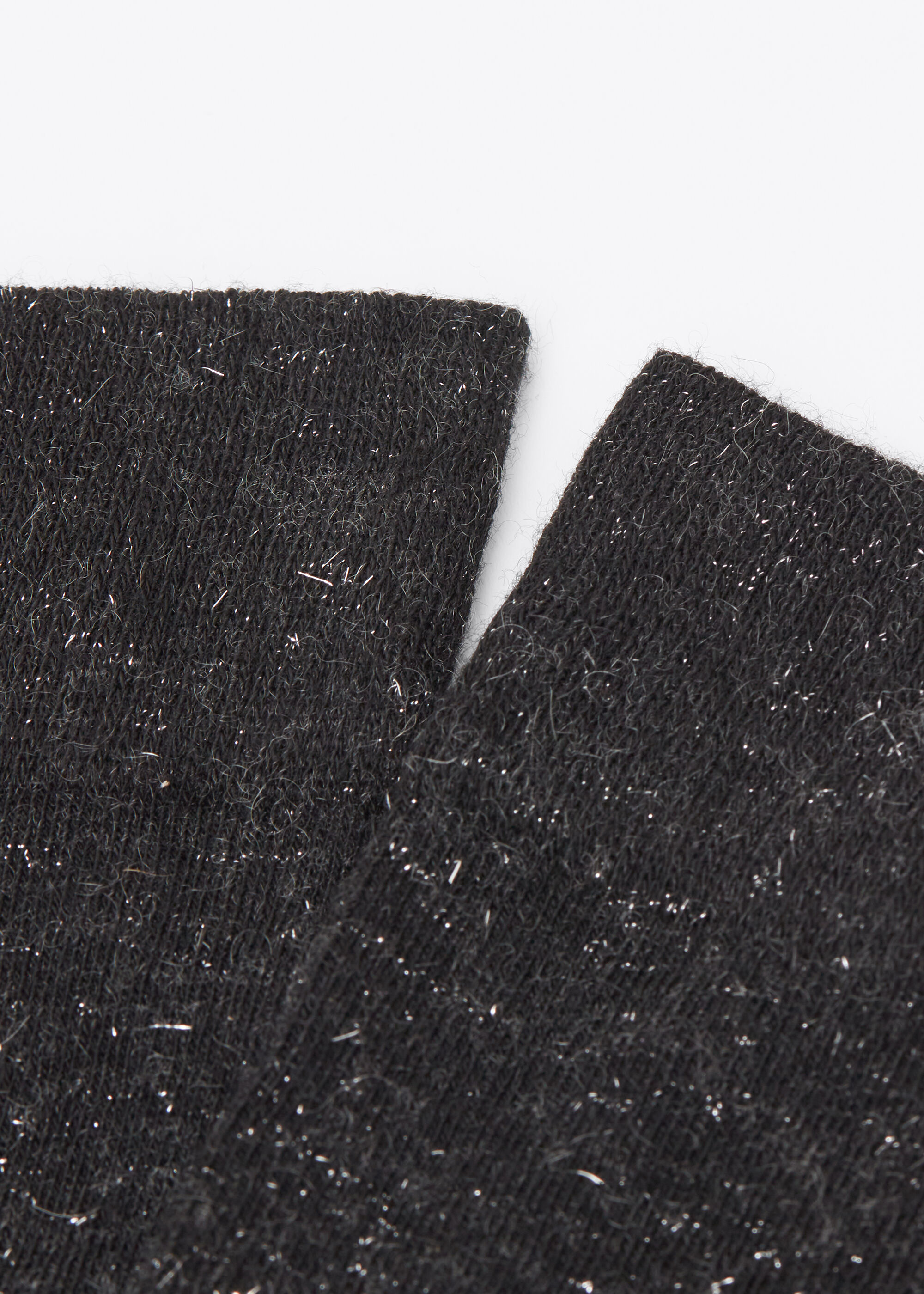 Chaussettes hautes en cachemire et avec paillettes