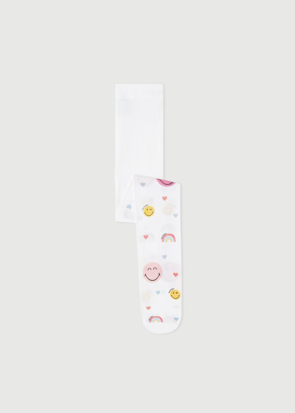 SmileyWorld® Desenli Külotlu Kız Çocuk Çorabı