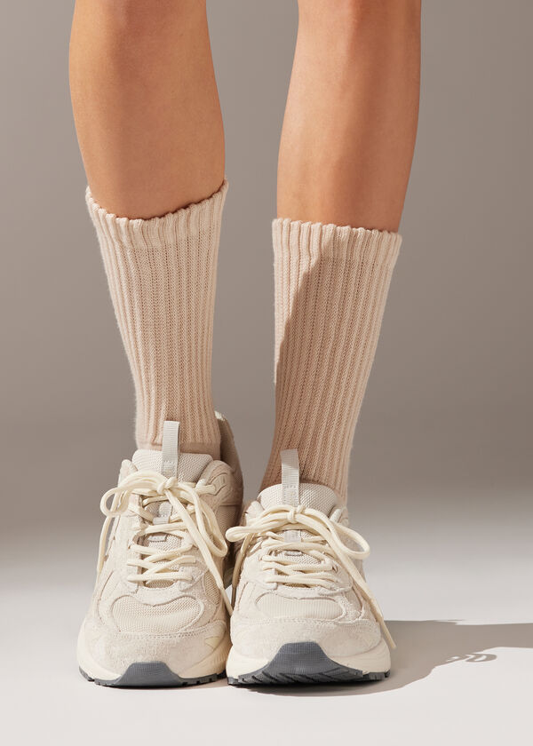 Kurze weiche Socken in Rippstrick - Kurze Socken - Calzedonia | Wandersocken