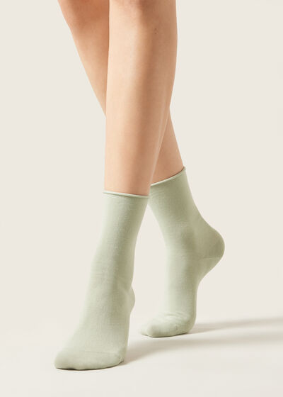 Non-Elastic Cotton Ankle Socks