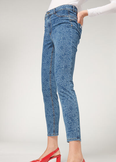 Soft Touch Push-Up-Jeans Keith Haring™