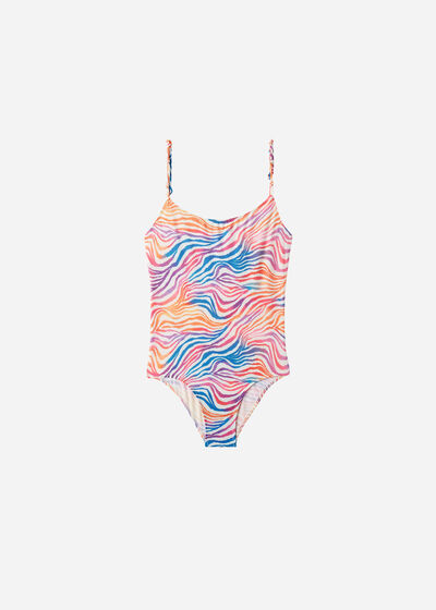 Girls’ Animal Print One Piece Swimsuit Malaga
