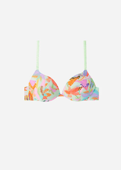 Graduated Padded Push-Up Bikini Top Tahiti