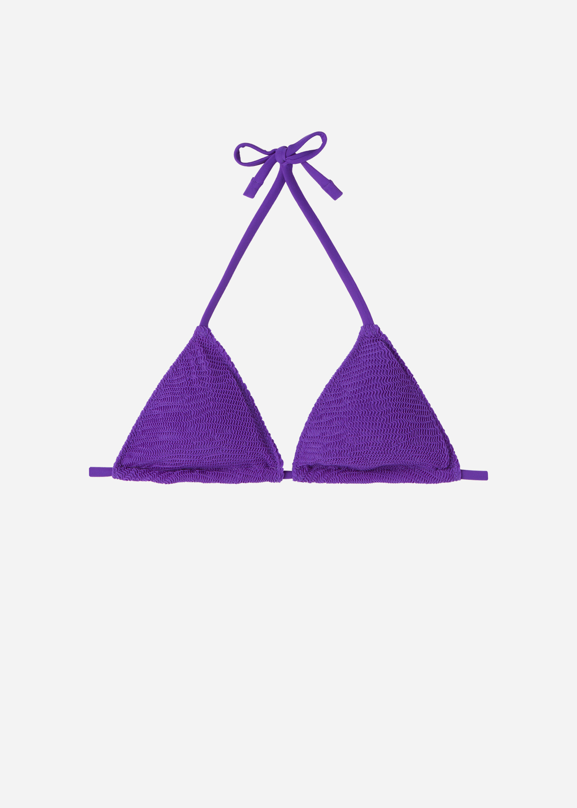 Triangel-Bikinioberteil mit herausnehmbaren Polstern Crinkle Waves