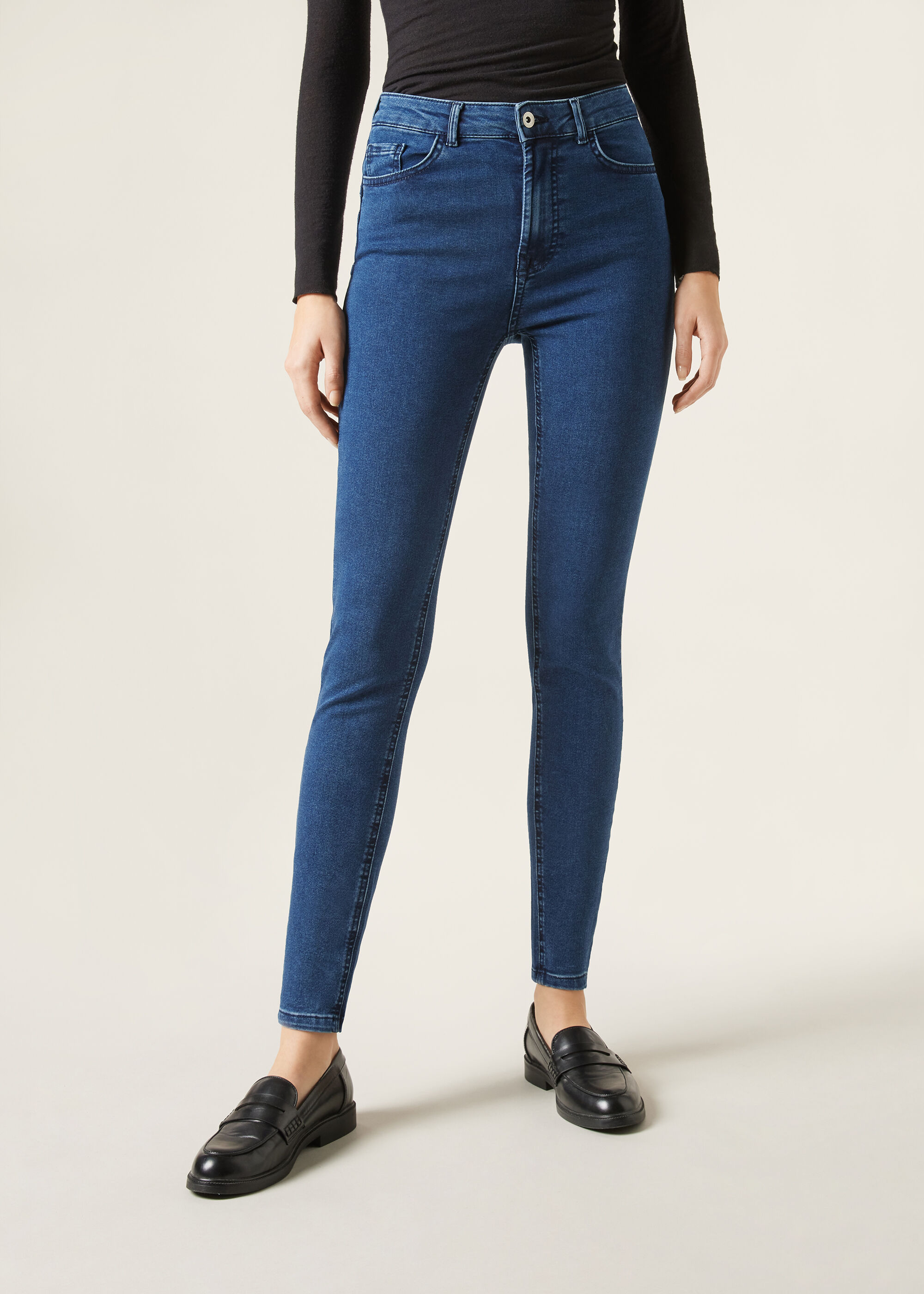 Jeans Push Up Skinny a Vita Alta Soft Touch