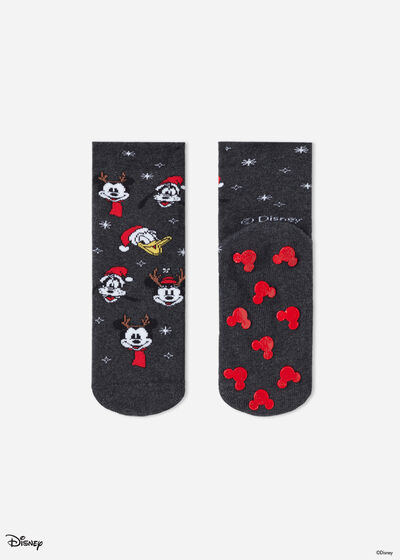 Παιδικές Αντιολισθητικές Κάλτσες Οικογενειακά Χριστούγεννα με Μοτίβα Disney