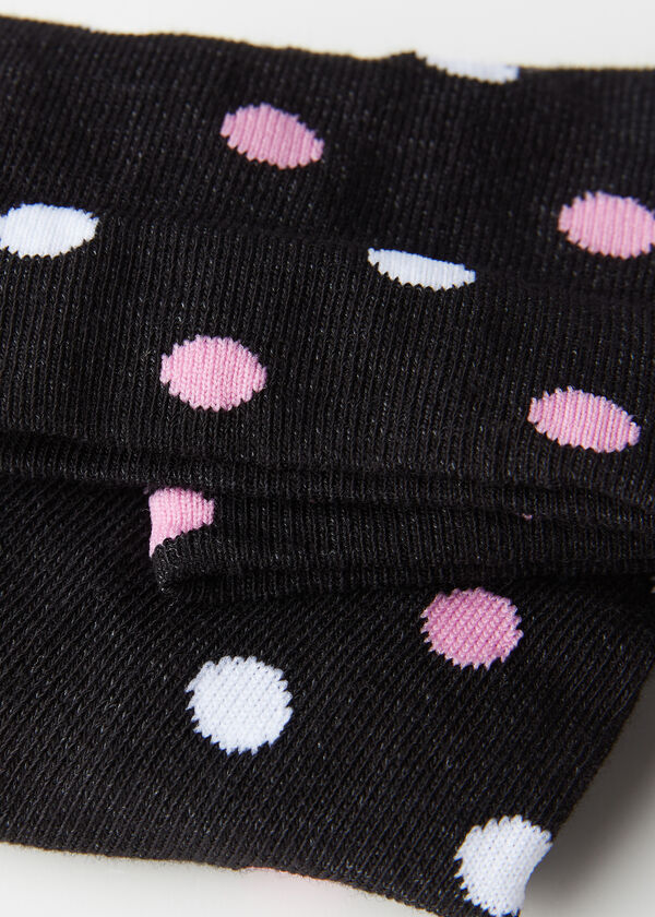 Chaussettes basses avec motif à pois