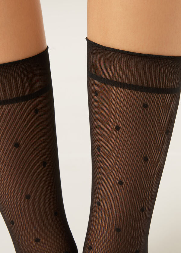 Polka Dot Sheer Socks
