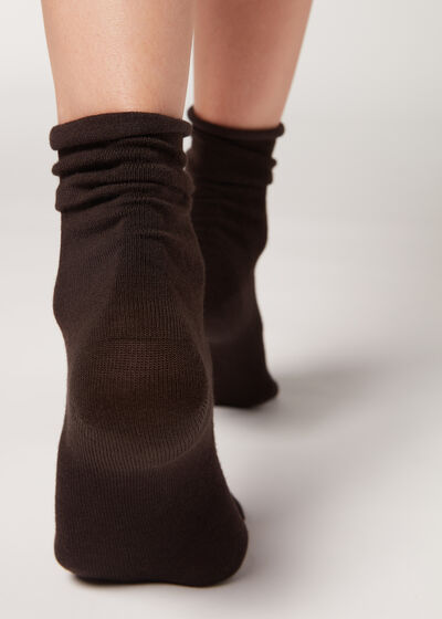 Vlněné/Bavlněné ponožky bez lemu