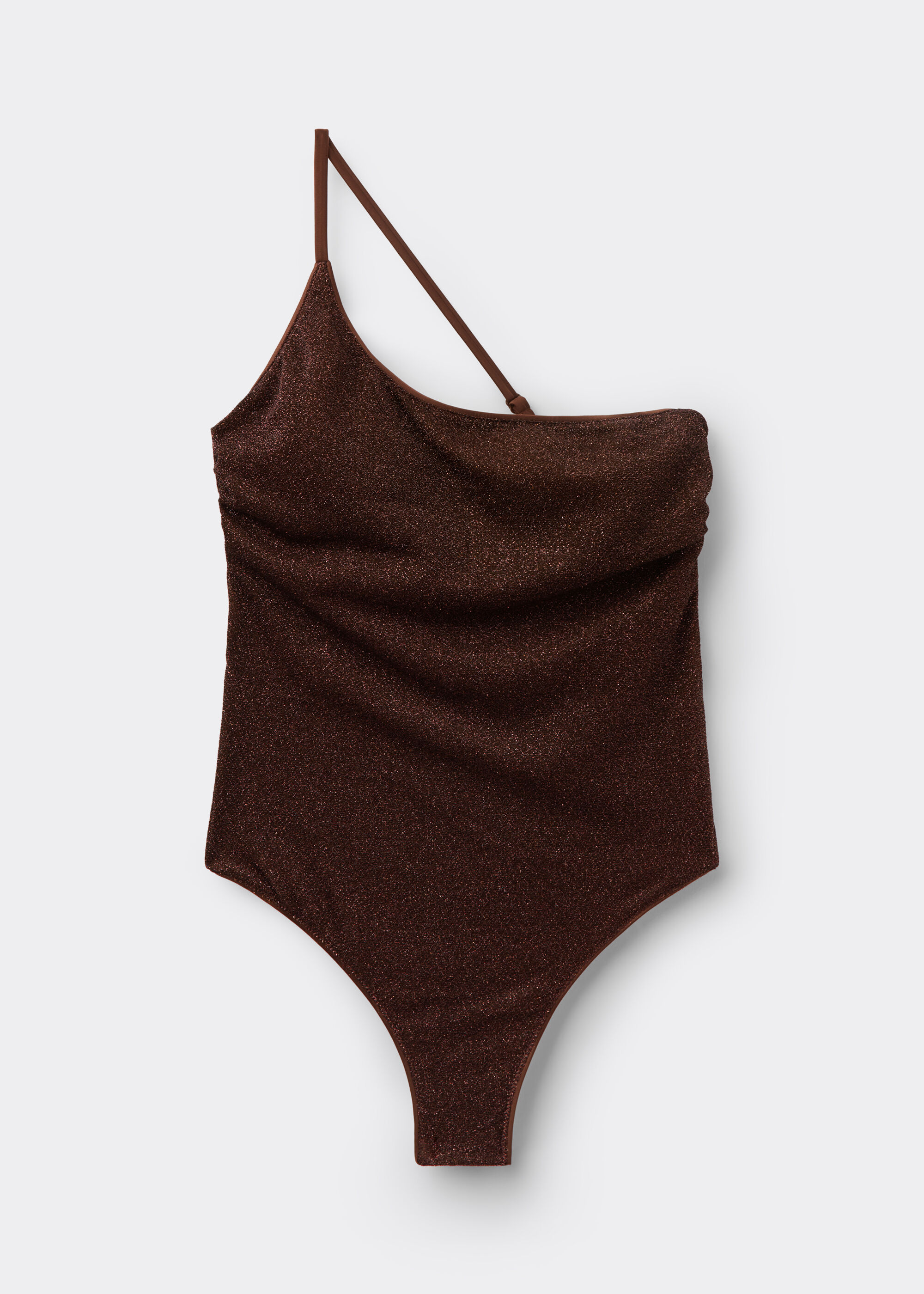 Zwempak Eendelig Enkele Schouder Metallic Glow