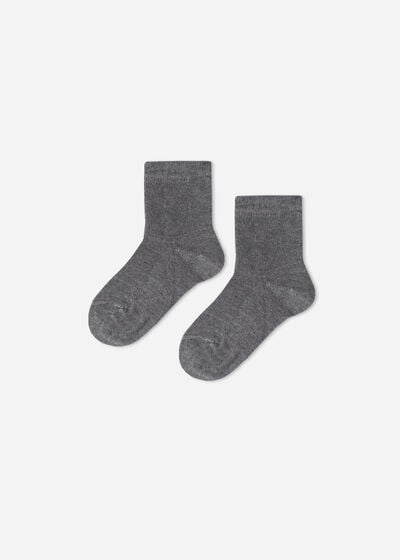 Kurze Socken mit Cashmere für Babys
