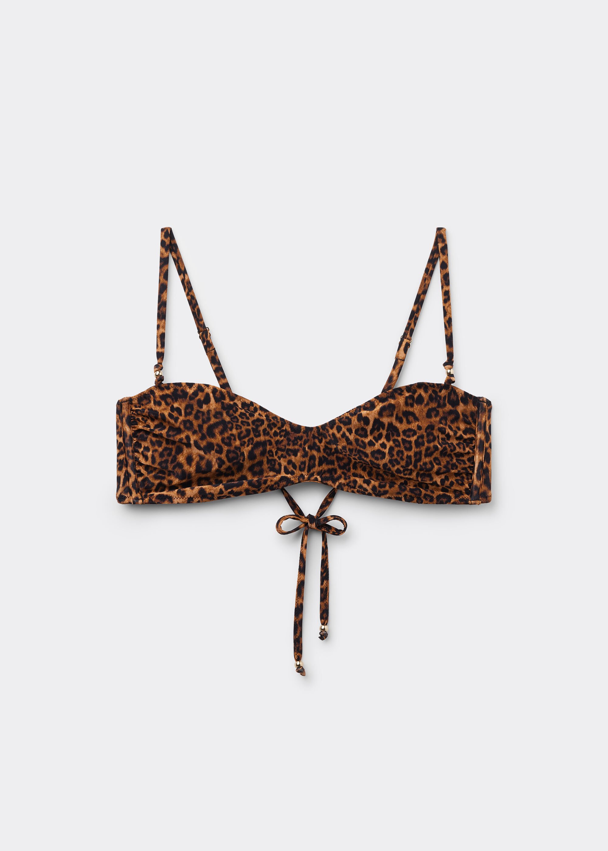 Bra de bikini estilo top Wild Animalier