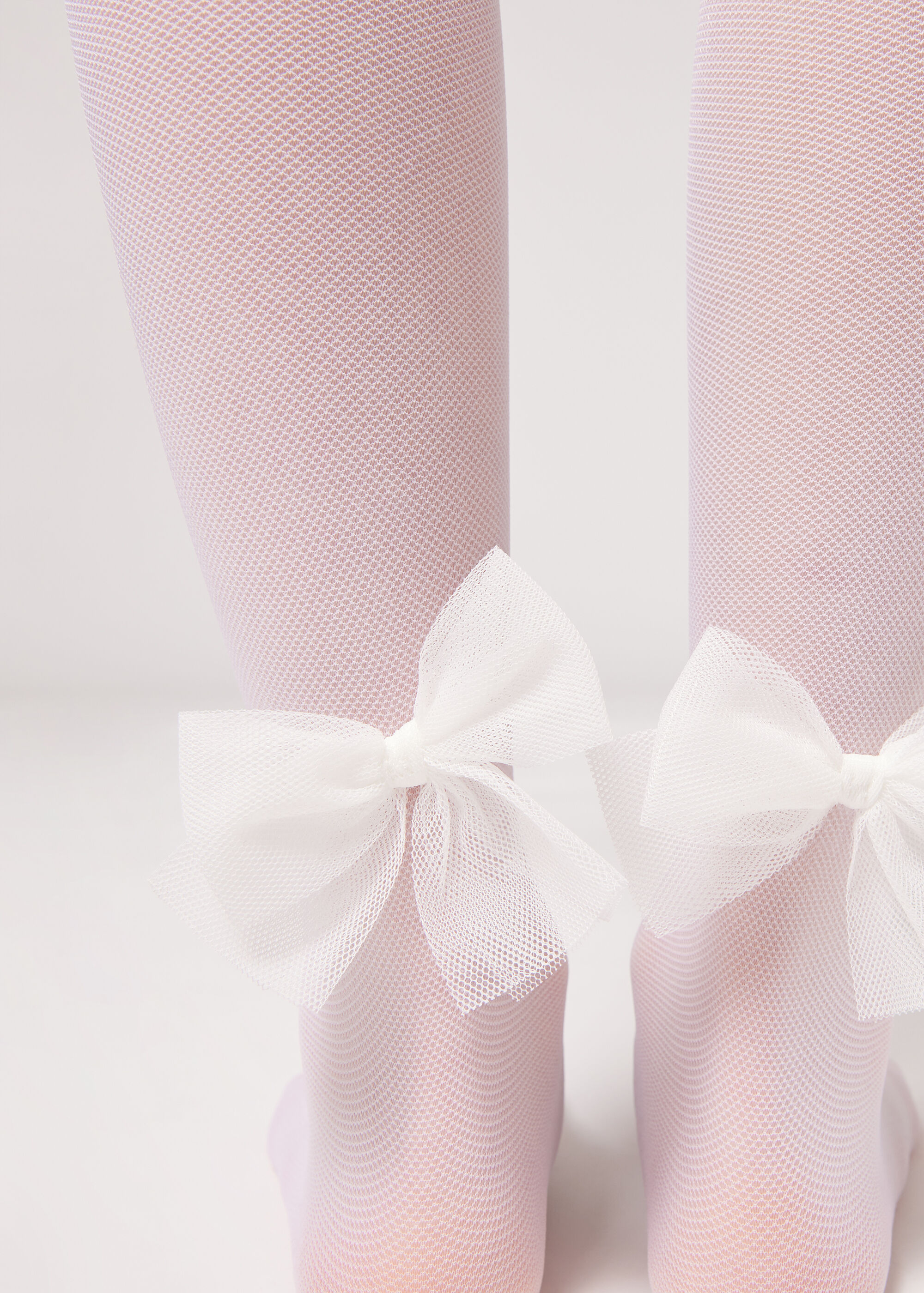 Panty van Tule 30 Denier voor Meisjes met Strikje