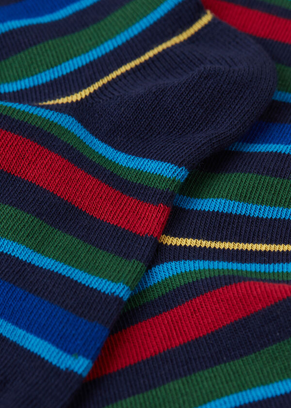 Kurze Streifensocken für Kinder