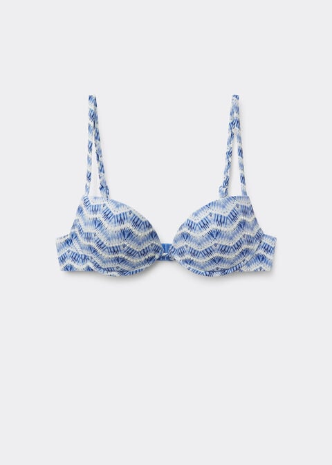Haut de Maillot de Bain Push-Up Rembourré Water Reflection
