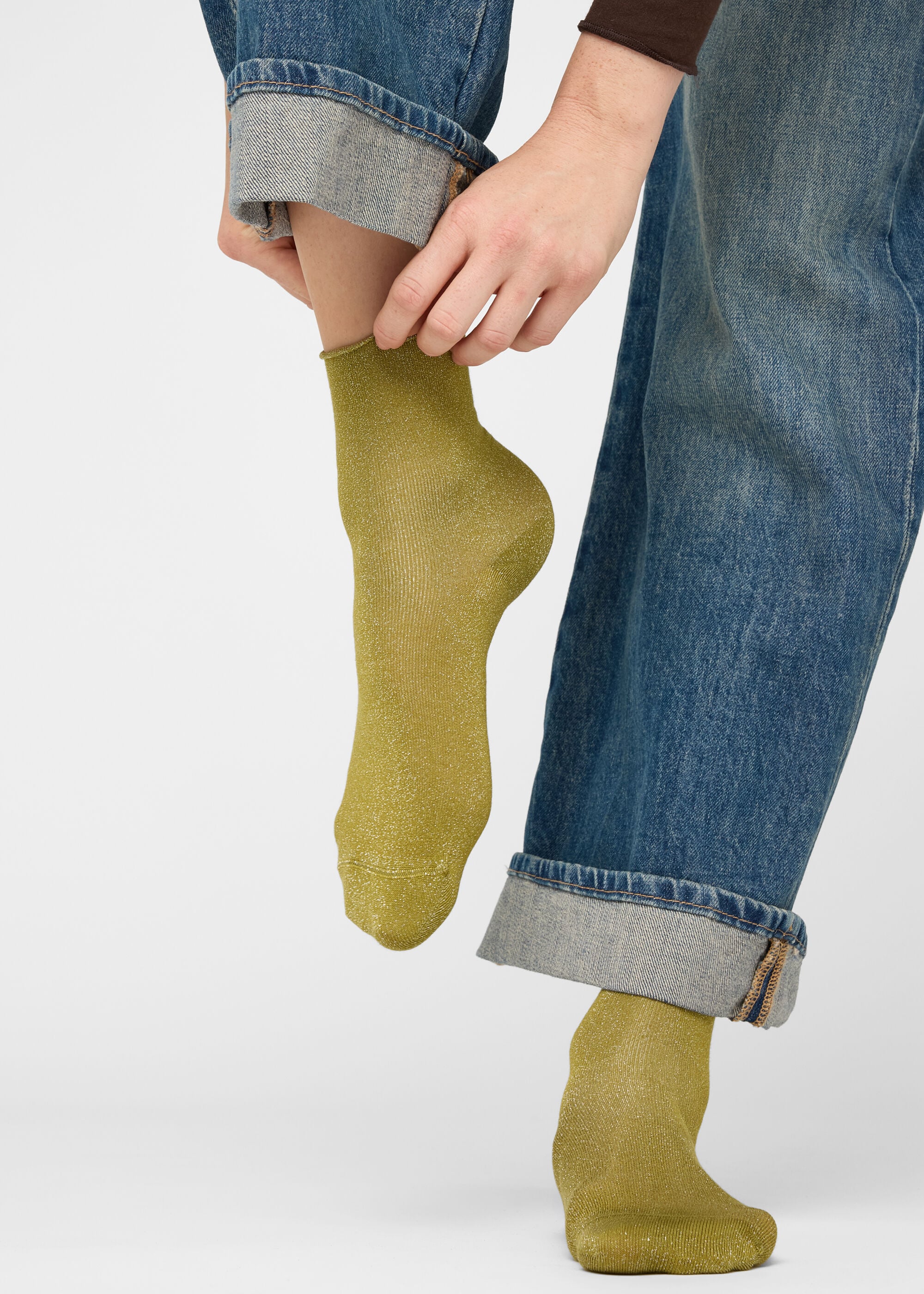 Socken mit Glitzer