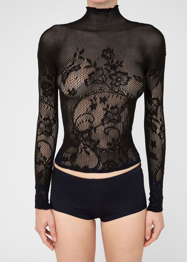 Liberty Floral Fishnet Top