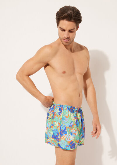 Men’s Patterned Boxer Swim Shorts Ibiza