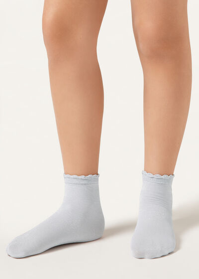 Girls’ Glitter Socks