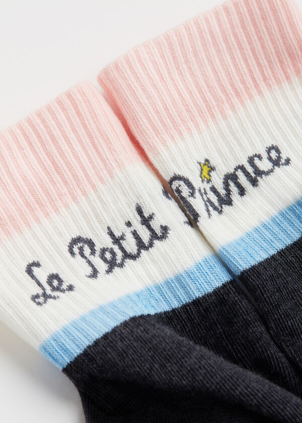 The Little Prince Short Socks with Text