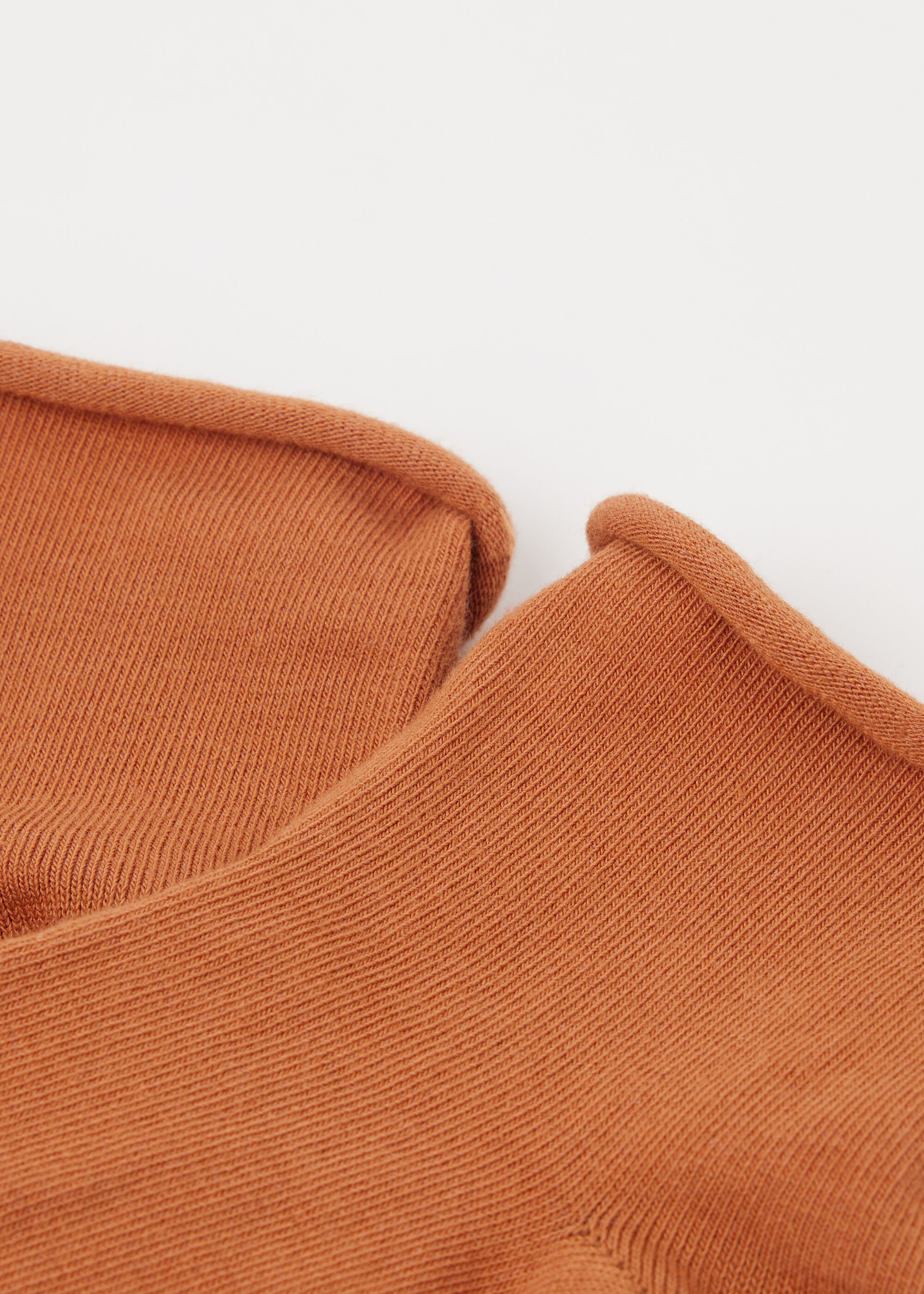 Kurze Baumwollsocken ohne Rand