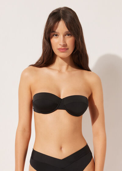 Lightly Padded Balconette Bandeau Swimsuit Top Indonesia