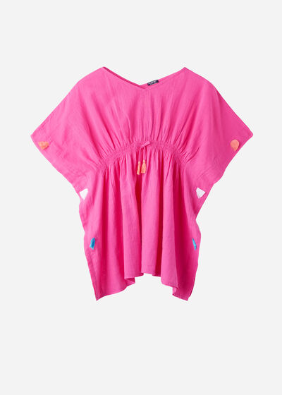 Girls' Kaftan Dress with Tassels
