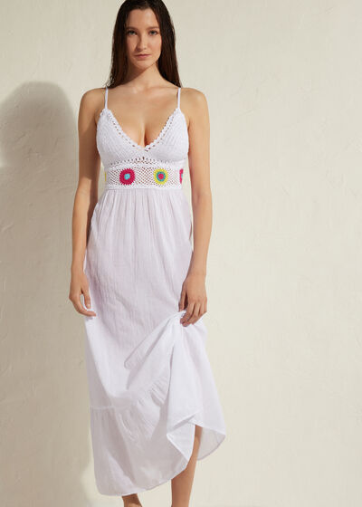 Long Dress with Crochet Top