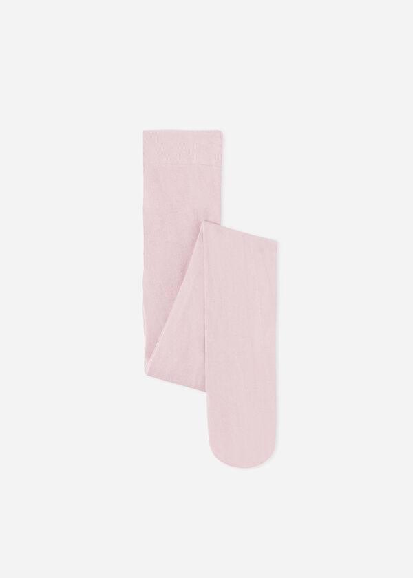 Girls' Super Opaque Tights with Cashmere