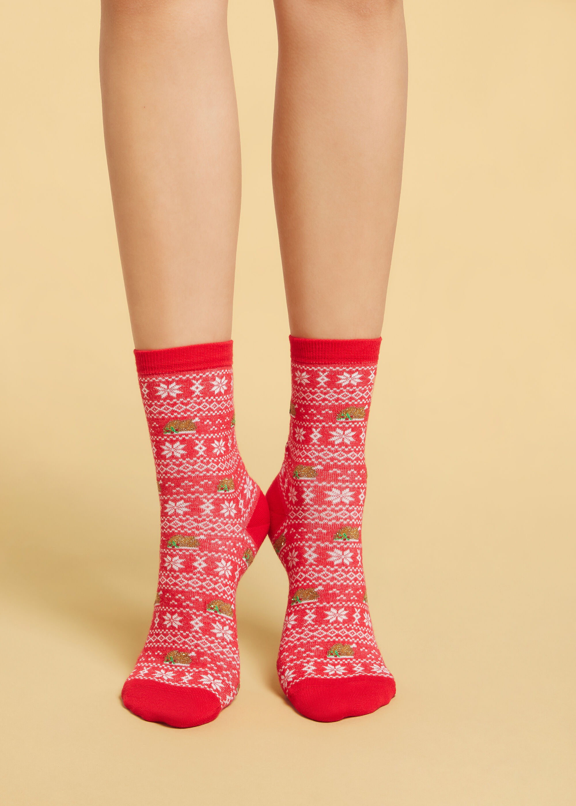 Christmas-Patterned Socks