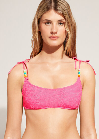 Crinkled Tank-Style Swimsuit Top San Diego