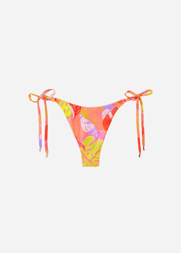 Brasileña Cordones Bikini Tropical Pop