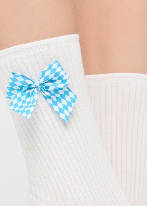 Oktoberfest-Damensocken mit romantischer Applikation