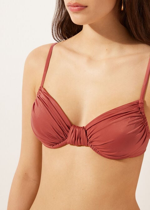 Haut de Maillot Balconnet Shiny Satin