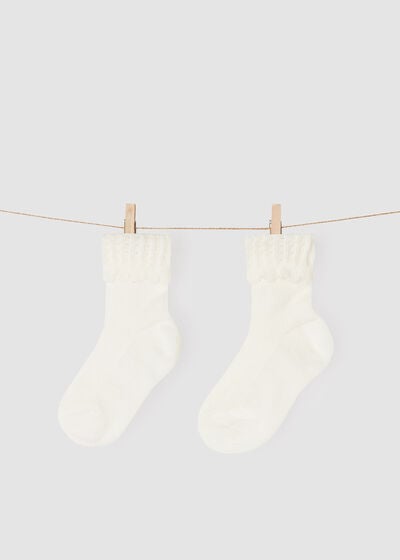 Novorodenecké krátke elegantné ponožky