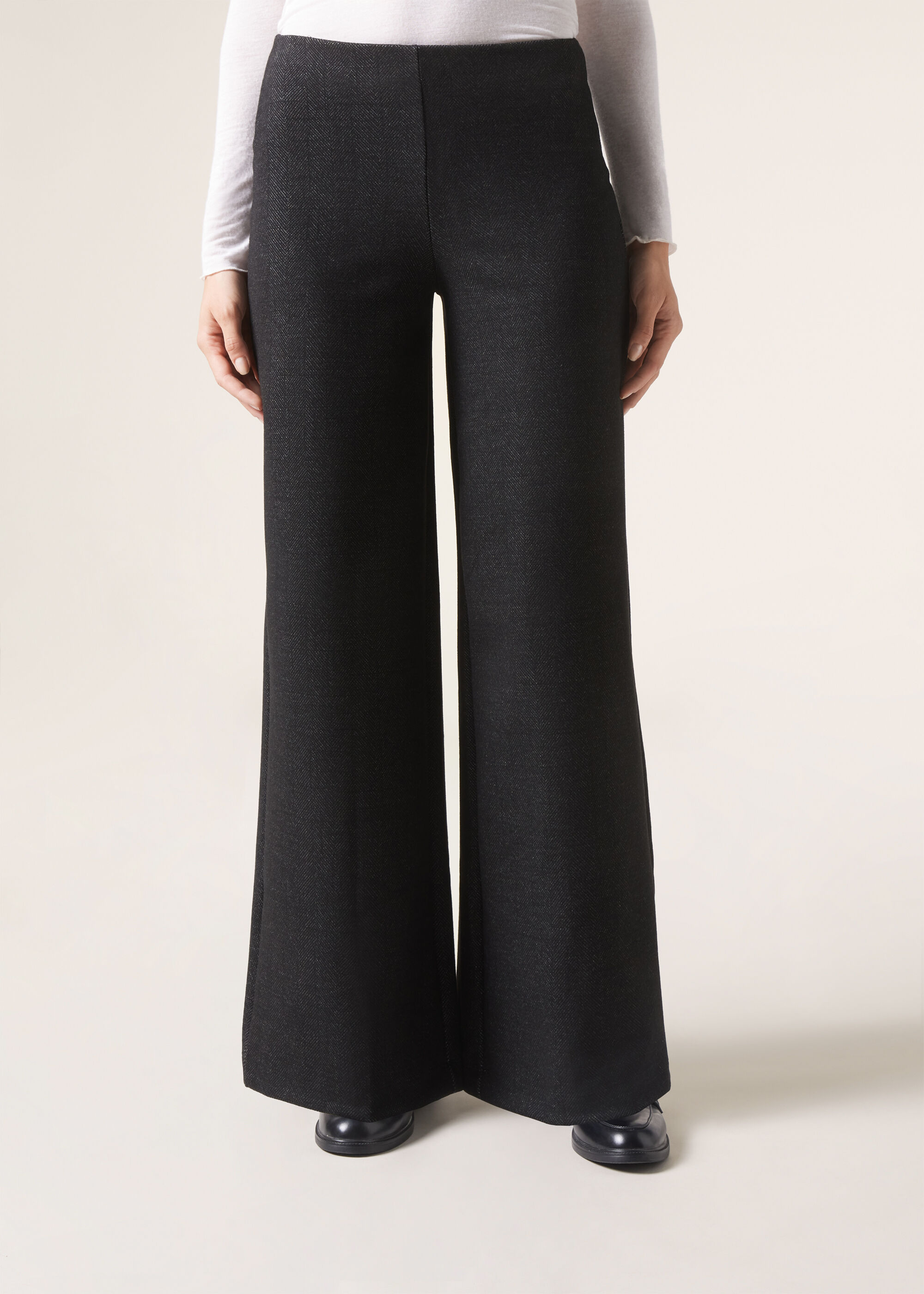 Pantalón Palazzo Efecto Espiga
