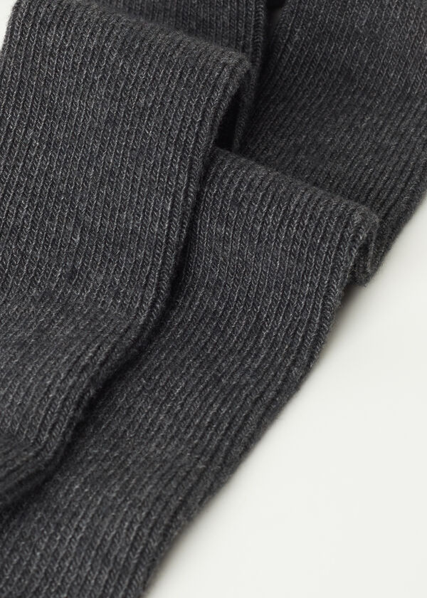 Ribbed Cashmere Over-the-Knee Socks