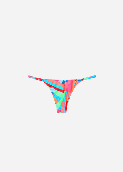 Bikini gaćice u stilu tangica Neon Summer