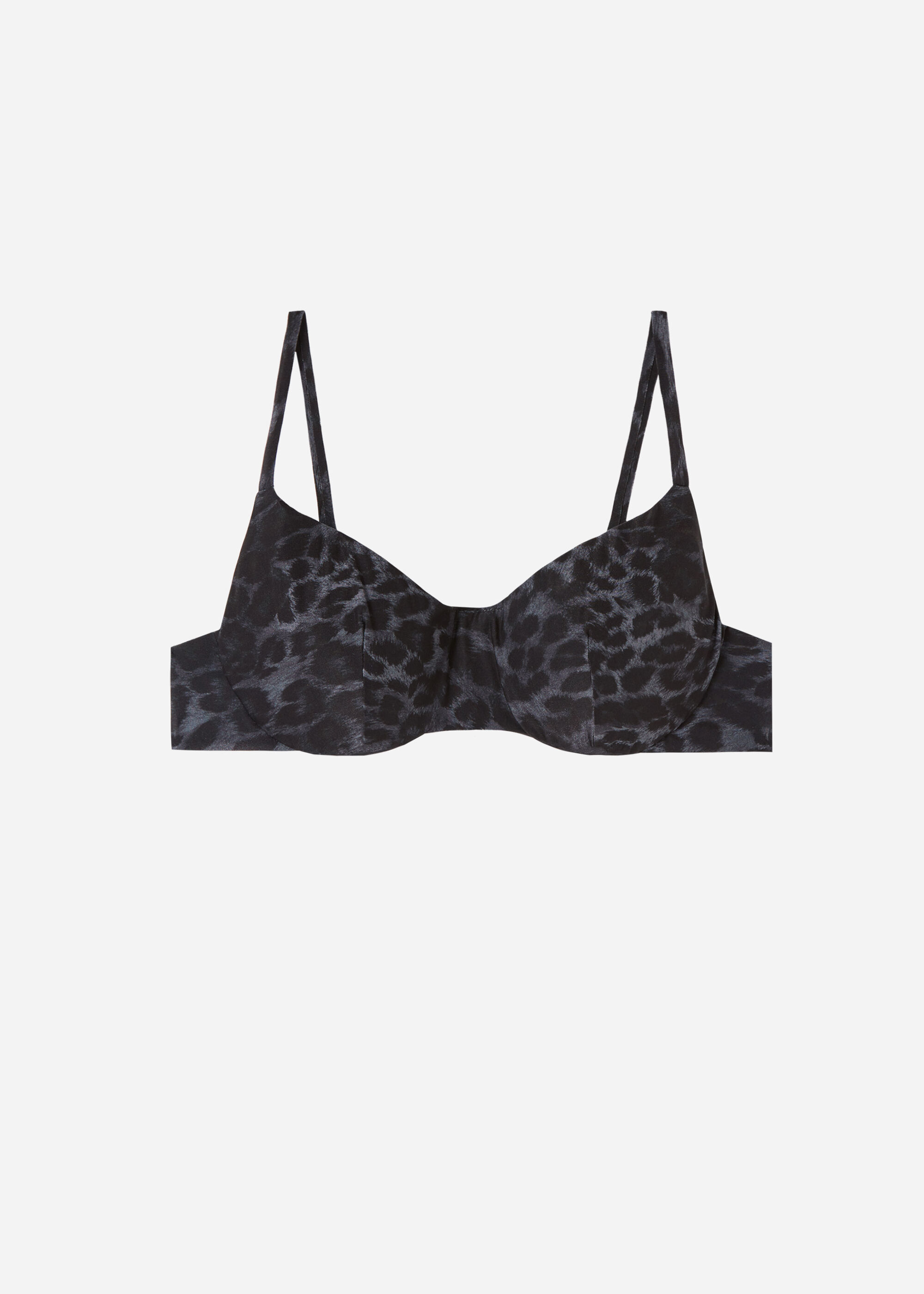 Animal Pattern Padded Brassiere Bikini Top Daloa