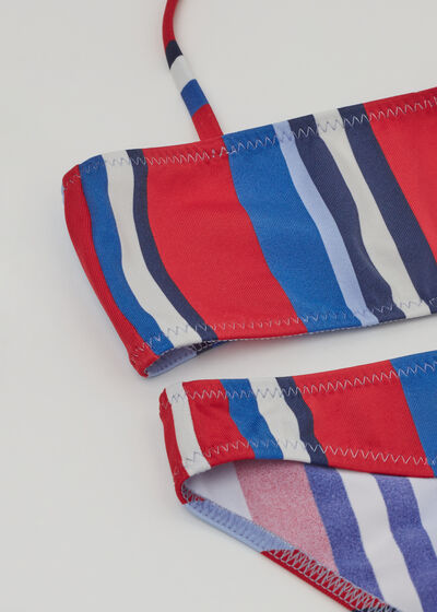 Kétrészes Kislány Fürdőruha Nautical Stripes