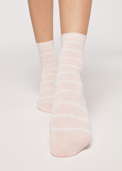 Krátke pásikované ponožky
