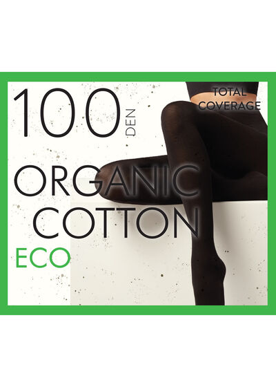 Ecoコットン素材150デニールオペークタイツ