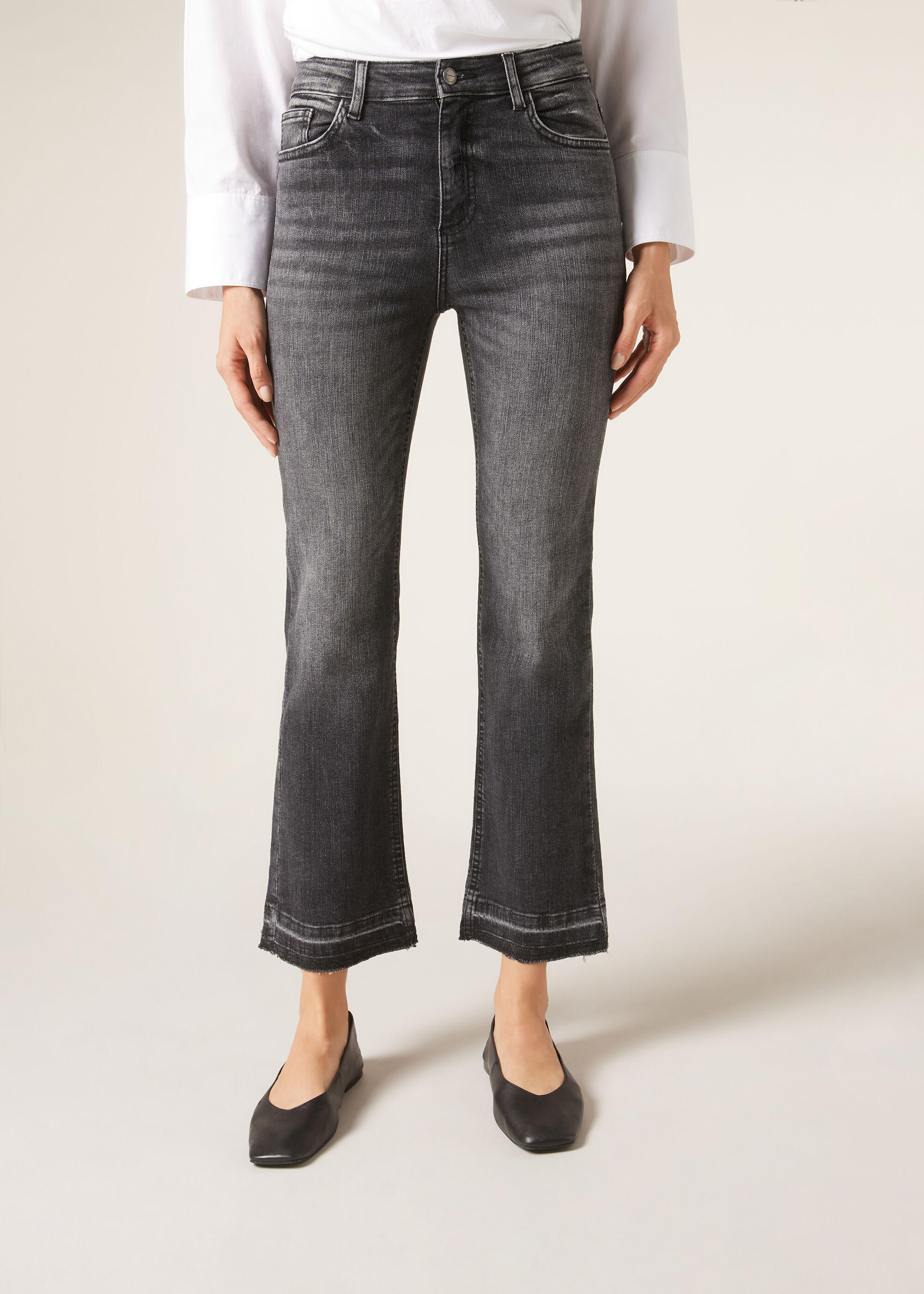Jeans a Zampa Cropped