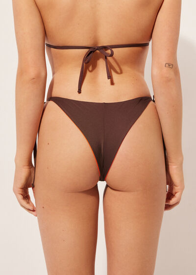 Brazilian String Swimsuit Bottoms Double Concept
