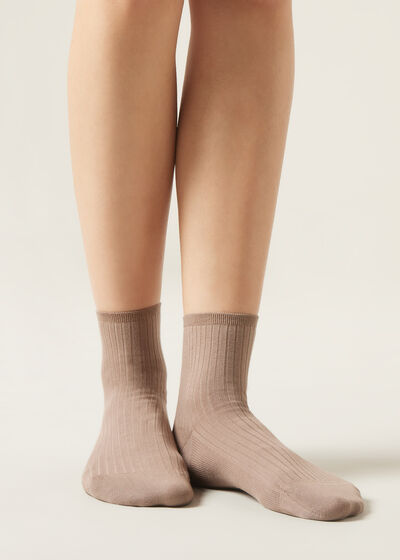 Ribbed Short Socks