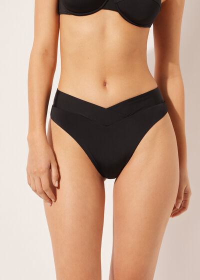 High Waist V-Cut Brazilian Swimsuit Bottom Indonesia